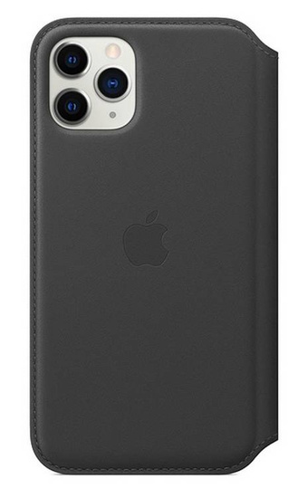 Original Cas Apple iPhone 11 Pro Leather Folio Noir