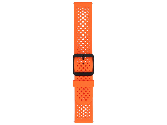 Neues Armband für Smartwatch GlacierX Silicone Air Dot Vibrant Orange Orange 22mm