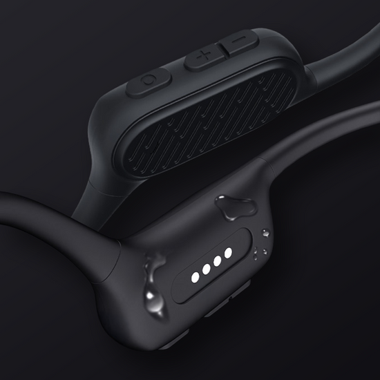 Nuove cuffie Bluetooth impermeabili con conduzione ossea Occamo AquaPro per piscina IP68 nere