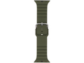 GlacierX Silicone Grooved Dark Olive Green strap for Apple Watch 42/44/45/49mm Green