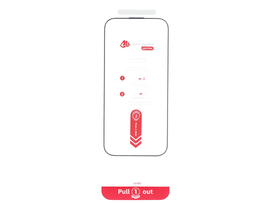 Nouveau verre trempé Grip Glass Ultra pour Apple iPhone 16 Pro avec cadre d'installation 2 pièces