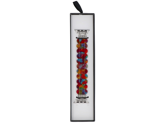 Нова браслет для смарт-годинника GlacierX Resin Stretch Bracelet Carnival Red для Apple Watch 38/40/41мм Багатоколірний