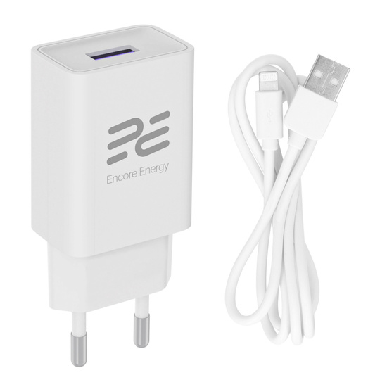 Nouveau chargeur secteur Encore Energy USB-A 10W + câble Lightning chargeur universel MD-1083RL