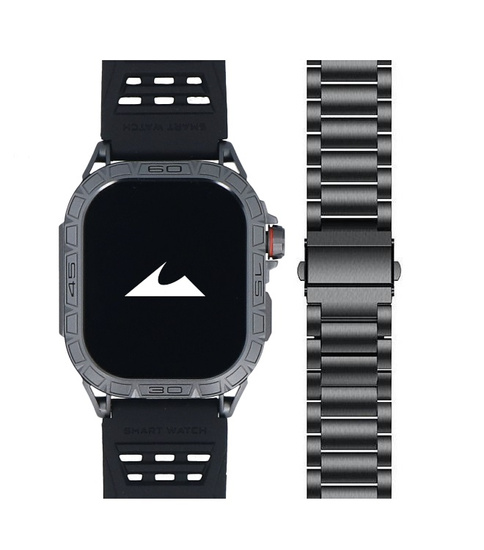 Nuevo Smartwatch GlacierX Lhotse Black + Pulsera de acero GX-LC63 BS