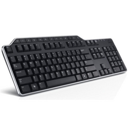 NOUVEAU Clavier Dell KB522 USB Multimédia QWERTY + Autocollants OEM