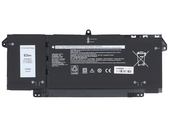 New Encore Energy battery for Dell Latitude 5320 7320 7420 7520 63Wh 15.2V 4145mAh 7FMXV