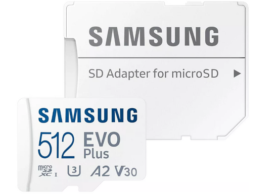 New Samsung 512GB microSDXC EVO Plus 130MB/s Memory Card