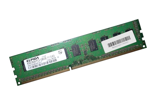 RAM Elpida 4GB DDR3 1600MHz PC3-12800E ECC DIMM paměti