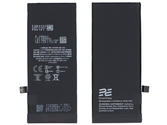 Neue Encore Energy Batterie für Apple iPhone SE 2022 616-01075 8,38Wh 3,88V 2160mAh