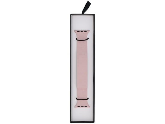 Gurt für Smartwatch GlacierX Silikon Glatt Grain Magnetisch Staubig Rosa für Apple Watch 38/40/41mm Rosa