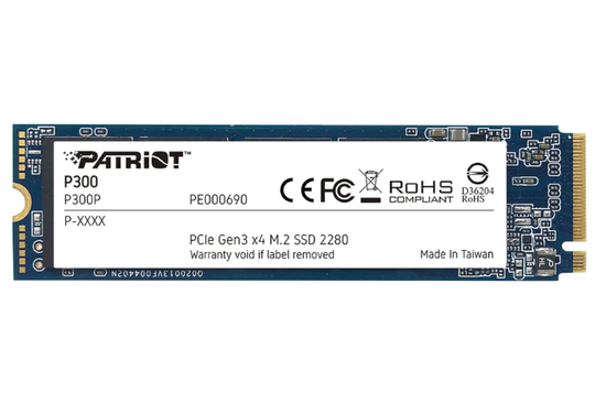 Nový pevný disk SSD Patriot P300 512GB M.2 2280 PCI-E NVMe (1700/1200MBs)