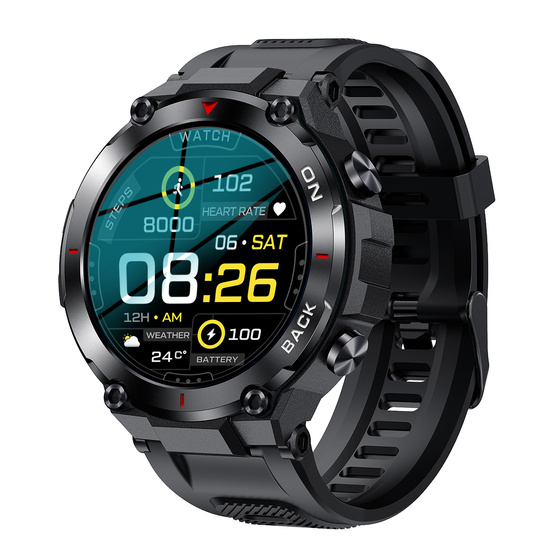 New Smartwatch GlacierX Navigator Black GX-NC37