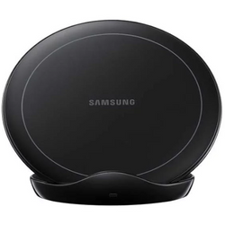 Chargeur sans fil Samsung stand 9W noir avec ventilateur.