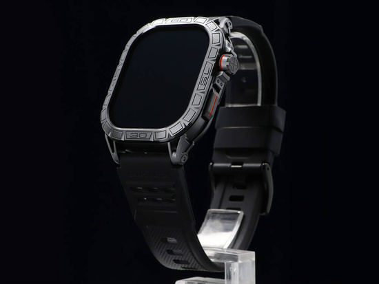 New GlacierX Lhotse Black smartwatch + Milanese strap