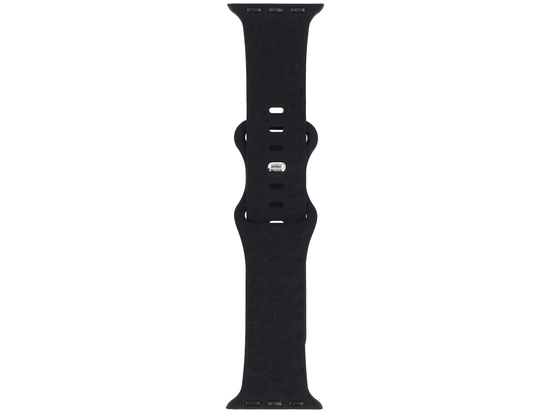 Nový pásek na smartwatch GlacierX Silicone Leopard Black pro Apple Watch 38/40/41mm Černý