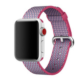 Original Apple Watch Woven Nylon Berry Check 42mm in sealed packaging