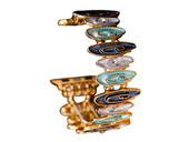 Nueva pulsera para smartwatch GlacierX Gleam Waves Stretch Bracelet Coastal Blue para Apple Watch 38/40/41mm Marina