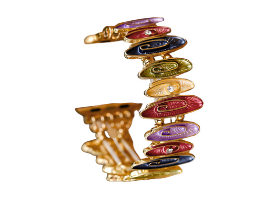 Nouvelle bracelet pour smartwatch GlacierX Gleam Waves Stretch Bracelet Joyful Splash pour Apple Watch 38/40/41mm Multicolore