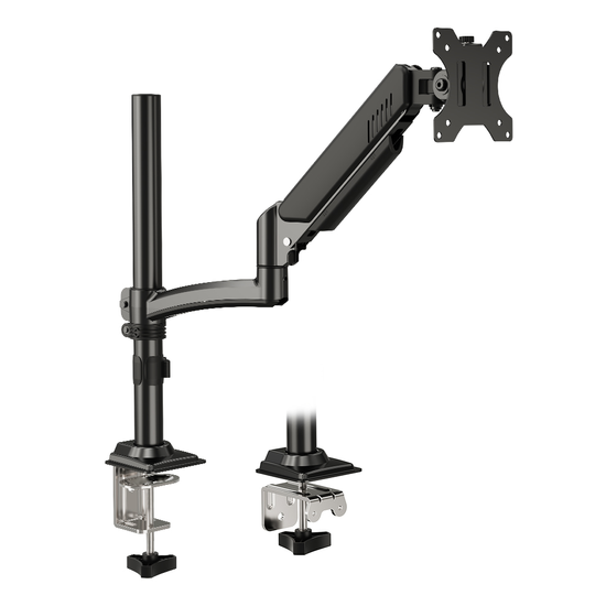 Nouveau Support de Bureau Triadyn HighFlexMount pour Moniteur Téléviseur Simple 13-34" Ergonomique Réglable Rotatif TRD-BLK-Hi1AL