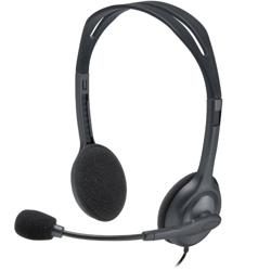 Cuffie Logitech H111 con Microfono Stereo Grigie