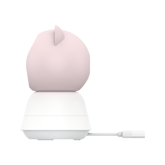 Nouvelle caméra intelligente de surveillance WiFi rotative FHD avec alarme, berceuses + moniteur Encore View Baby Guard Pink