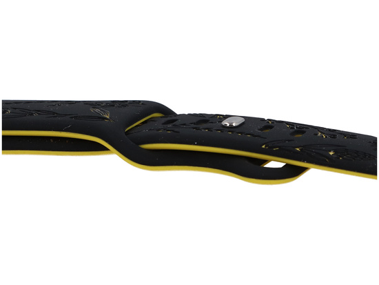 Nouveau bracelet en silicone GlacierX Wild Bloom Warm Night pour Apple Watch 38/40/41mm Noir-Jaune