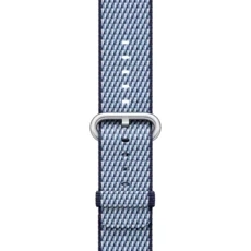 Bracelet original Apple Watch en nylon tissé bleu nuit 42 mm dans un emballage scellé.