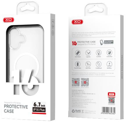 Nový silikonový kryt Protectovie Case Apple iPhone 16 Plus Průhledný