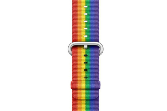 Originale Apple Orologio con cinturino 42 mm Pride Edition in nylon intrecciato in confezione sigillata