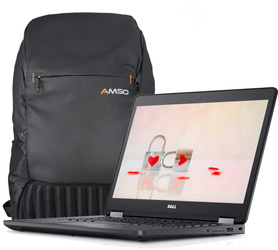 Dell Latitude E5470 i5-6300U 8GB 512GB SSD 1920x1080 Klasse A- Windows 10 Professional + Neuer Rucksack MODERN