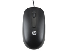 Nuovo Mouse Ottico Scroll HP QY775AA PS/2 Nero