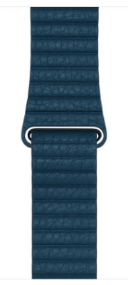 Originál Kožená smyčka Apple Watch Cosmos Blue 42MM / M Strap v uzavřeném obalu