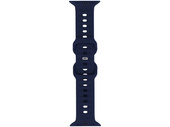 GlacierX Silicone Ribbed Midnight Blue strap for Apple Watch 42/44/45/49mm Navy Blue