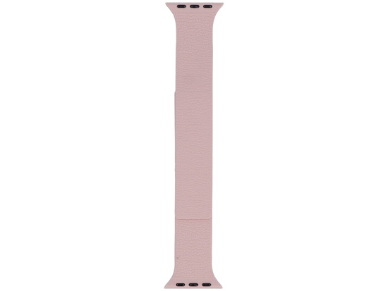 Gurt für Smartwatch GlacierX Silikon Glatt Grain Magnetisch Staubig Rosa für Apple Watch 38/40/41mm Rosa