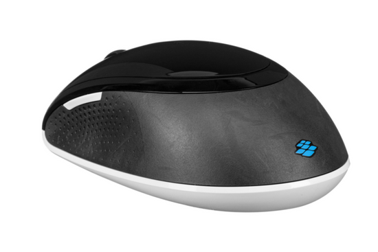 Microsoft Wireless 5000 Wireless Mouse Black and White Receiver