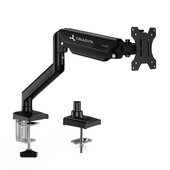 Nuovo Supporto da Scrivania Triadyn FlexMount per Monitor Televisore Singolo 13-34" Ergonomico Regolabile Rotante TRD-BLK-1AL