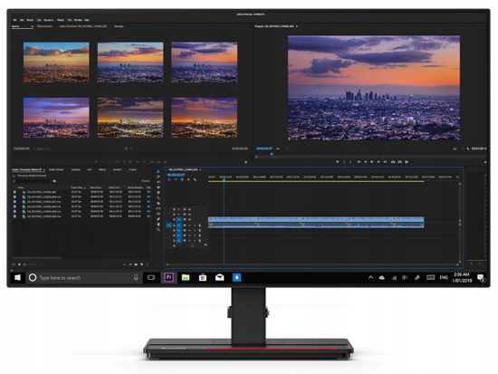 Монітор Lenovo P27h-20 27" LED 2560 x 1440 DisplayPort HDMI Клас A