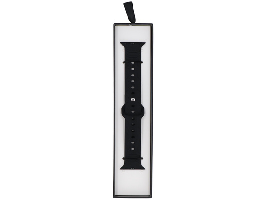 GlacierX Silicone Wave Black strap for Apple Watch 38/40/41mm Black