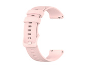 New strap for smartwatch GlacierX Silicone Classic Monochromatic Rose Powder Pink 20mm