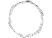 Silver-White Wreath Bracelet