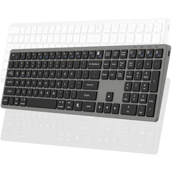 Nuova Tastiera Wireless Triadyn PROTEUS Bluetooth 2.4GHz 4-Dispositivi Ufficio Slim Batteria Grigia