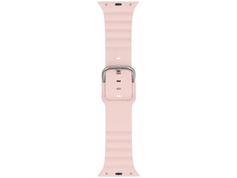 Cinturino per smartwatch GlacierX Silicone Grooved Icy Pink per Apple Watch 38/40/41mm Rosa