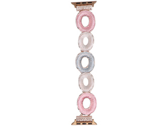 Nuovo bracciale per smartwatch GlacierX Gleam Garden Stretch Bracelet Rose Tea per Apple Watch 38/40/41mm Rosa