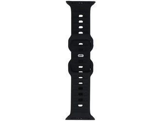 Cinturino per smartwatch GlacierX Silicone Ribbed Black per Apple Watch 38/40/41mm Nero