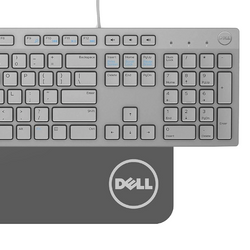 Tastiera Dell QuietKey KB216 Cablate Grigia QWERTY + adesivi