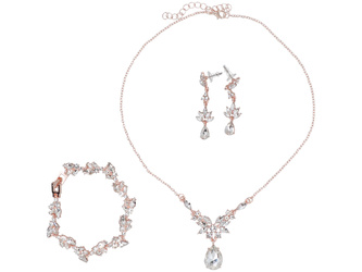 Set di gioielli Splendore Rosa collana + orecchini + bracciale