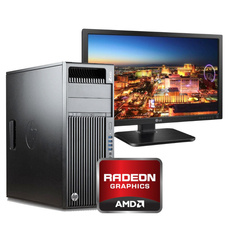 Kit da gioco | HP WorkStation Z440 E5-1620v3 4x3,5GHz | 16GB | 480SSD | Scheda grafica Radeon RX 550 4GB | Windows 10 Professional | Monitor LG 24MB37PM 24" | Tastiera | Mouse | Cablaggio