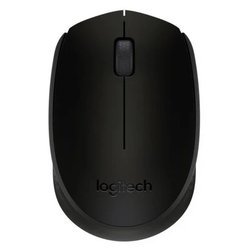 Nuovo Logitech B170 Mouse ottico senza fili nero 1000DPI Ricevitore USB