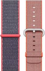 Originale Apple Cinturino Sport Loop Rosa elettrico + Nylon intrecciato Arancione spaziale / Antracite 42/44/45/49 mm