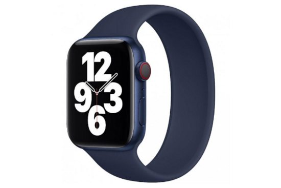 Originale Apple Nuovo orologio con cinturino 41mm Abyss Blue Solo Loop Taglia 3